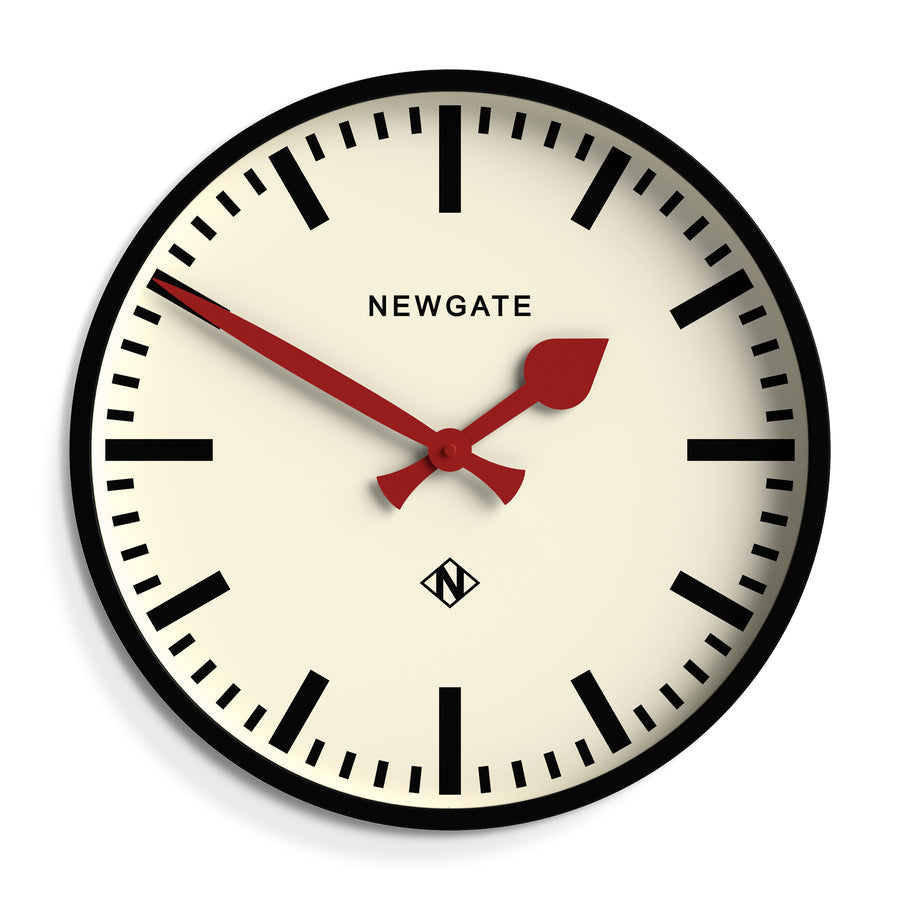 Newgate Universal Wall Clock Railway Dial - Black - Notbrand