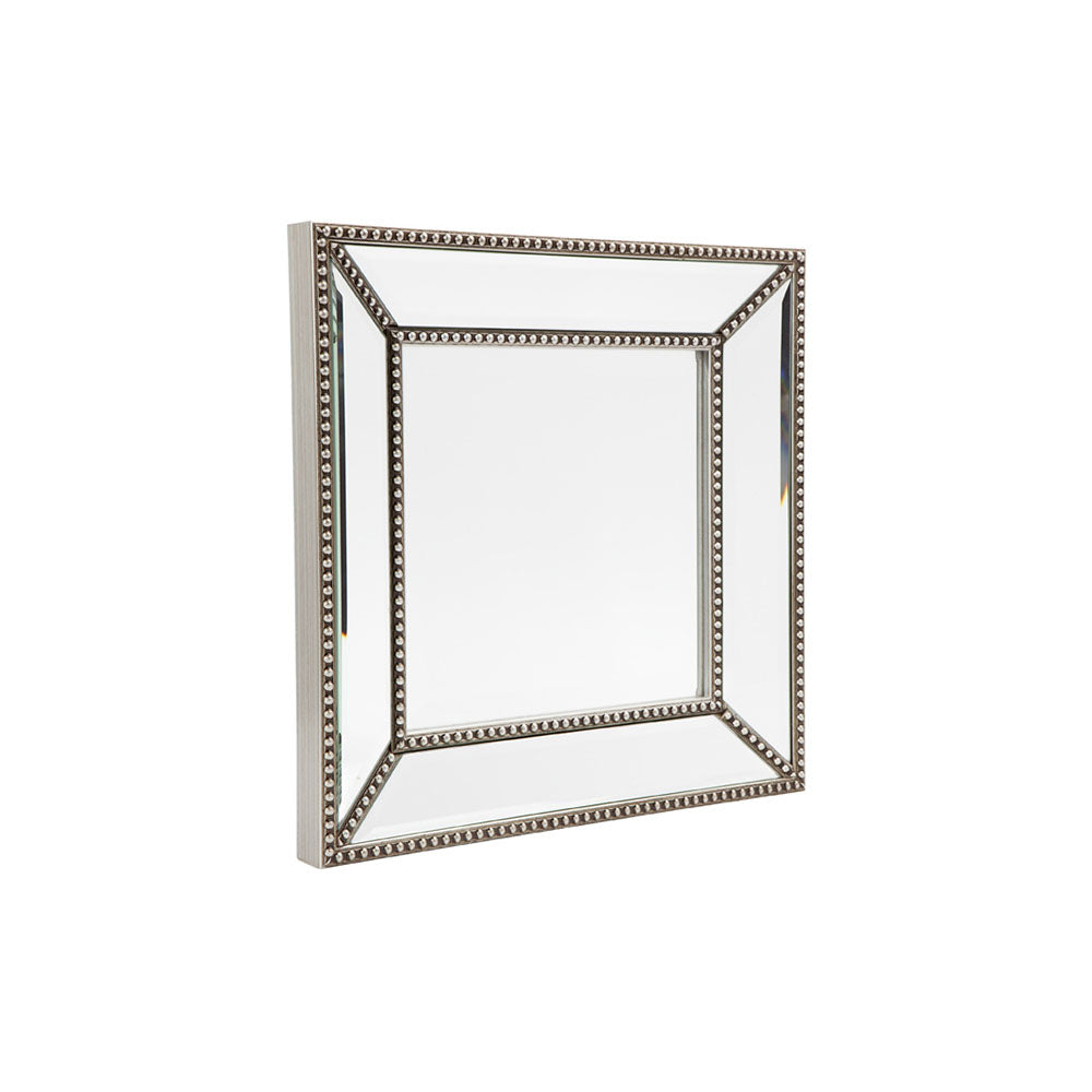 Zeta Wall Mirror - Small Antique Silver - Notbrand