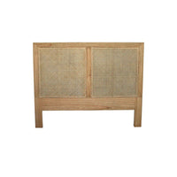 Percy Cane Bedhead in Weathered Oak – Queen Size - NotBrand