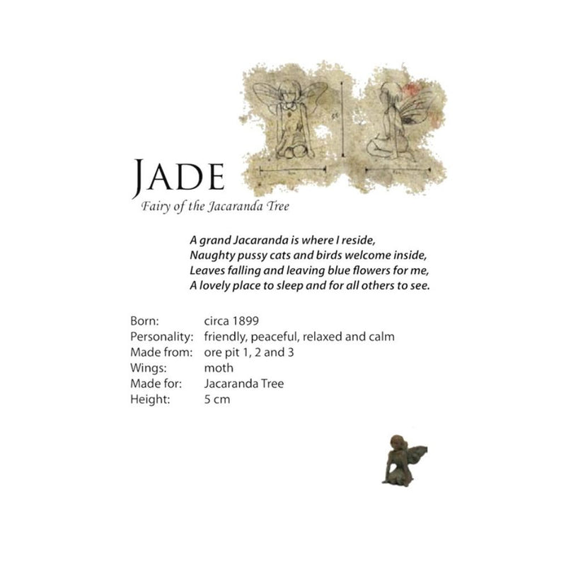 Jacaranda Tree Fairy Figurine in Iron - Jade - Notbrand