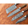 Set of 4 Luis Chef Knives with Leather Roller Bag - Notbrand