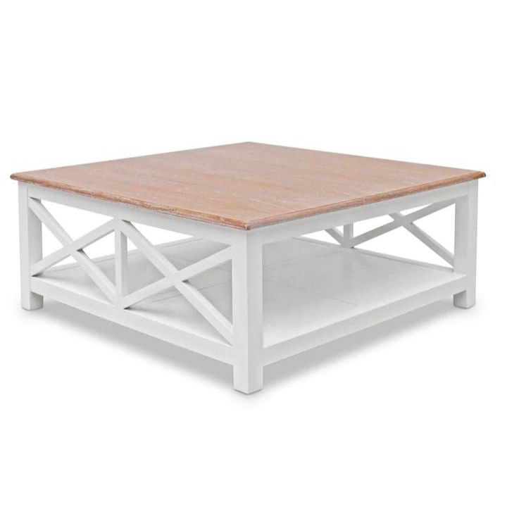 Hamptons Mindy Wood Coffee Table - White - Notbrand
