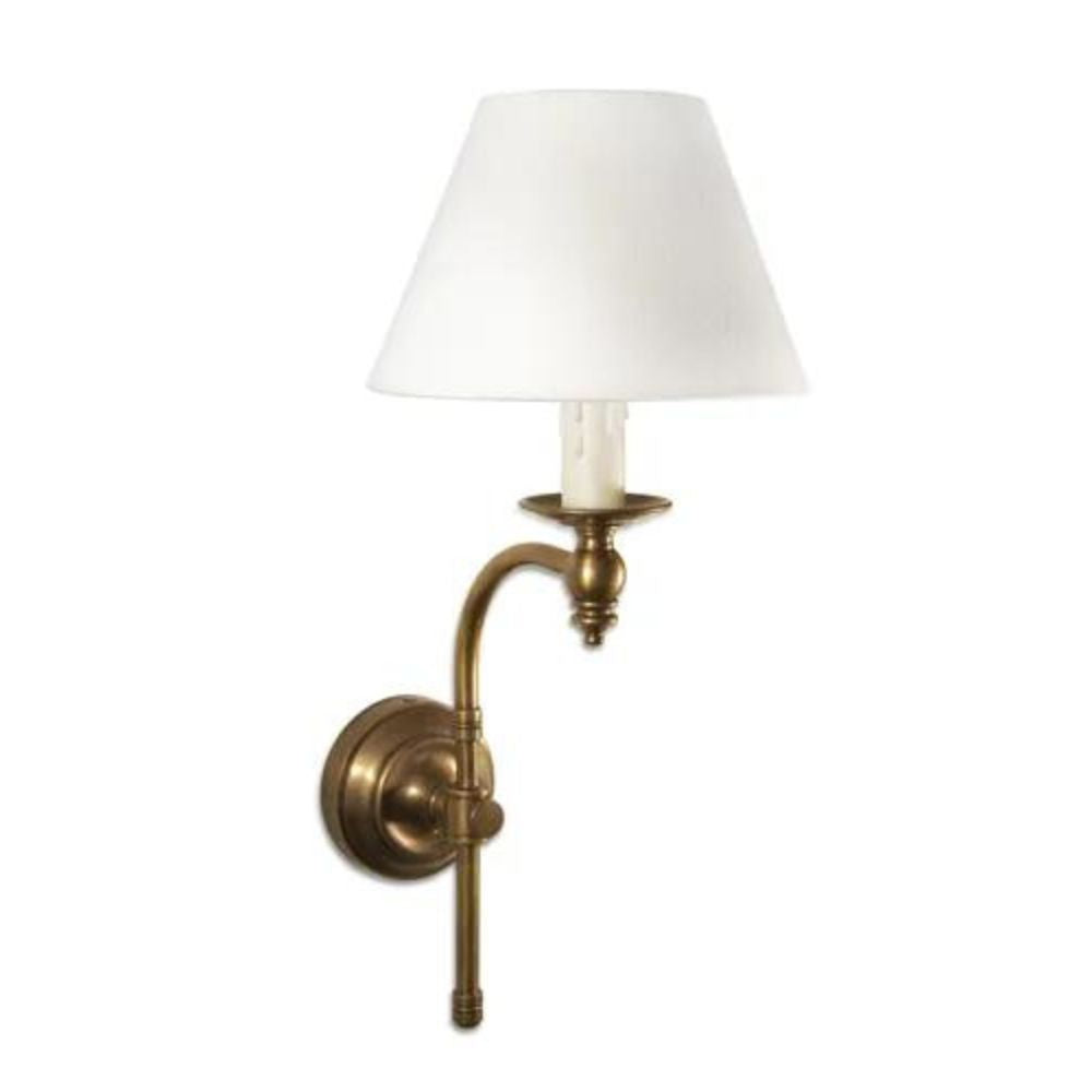 Soho Curved Wall Light Base - Antique Brass - Notbrand