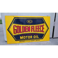Golden Fleece Motor Oil Enamel Sign - Notbrand