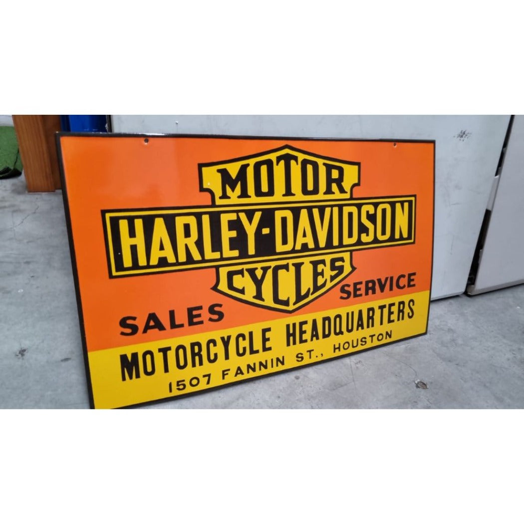 Harley Davidson Enamel Sign - Notbrand