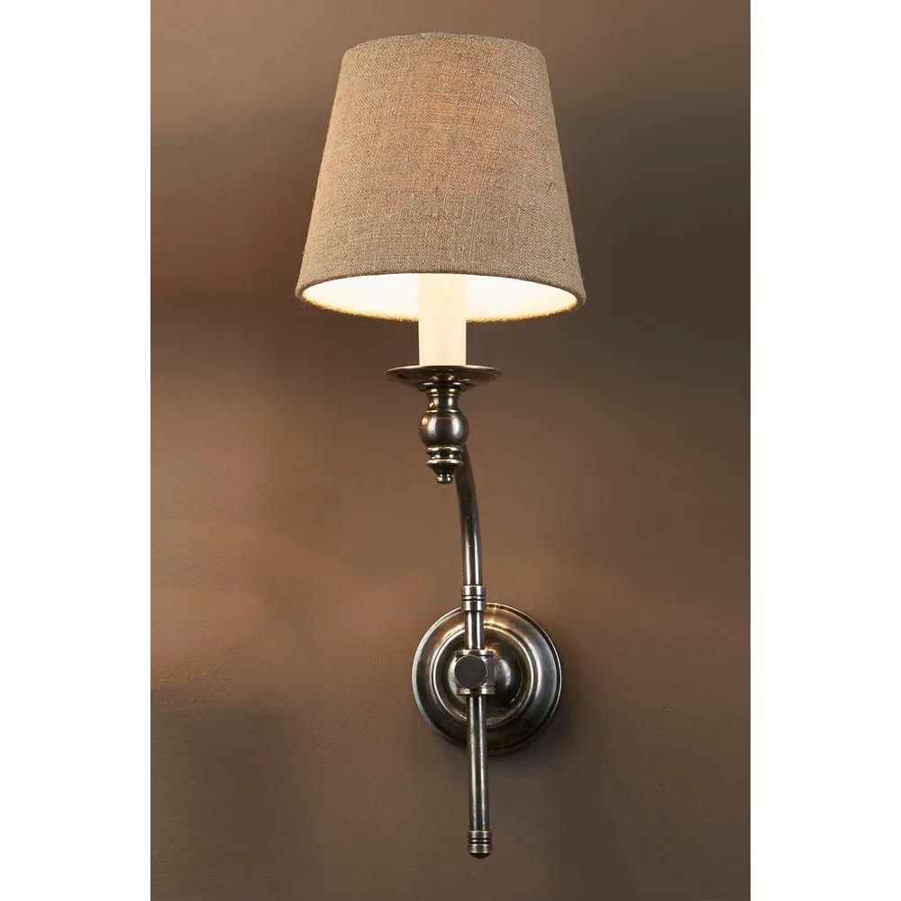 Soho Curved Wall Light Base - Antique Silver - Notbrand