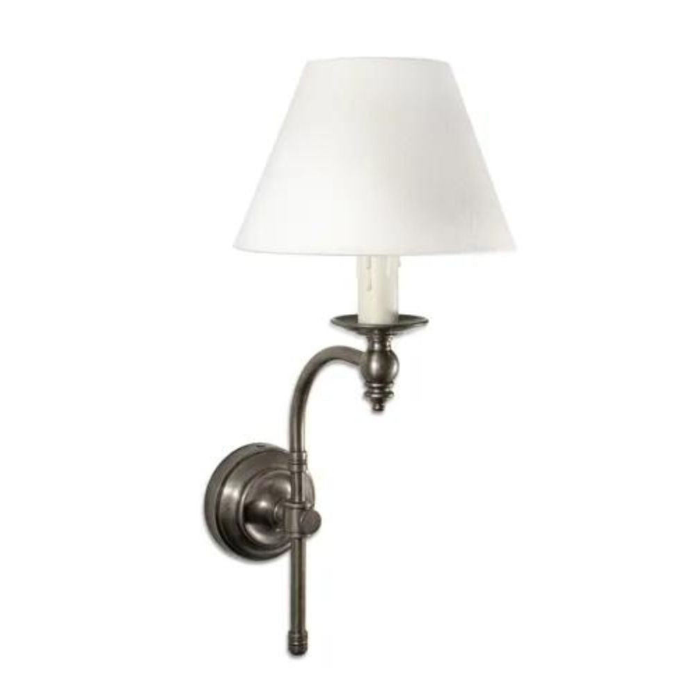 Soho Curved Wall Light Base - Antique Silver - Notbrand