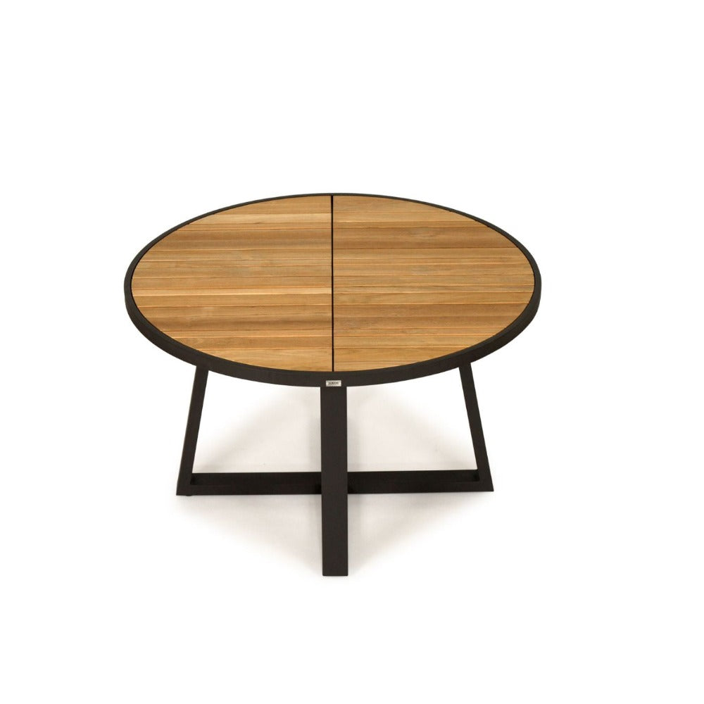 Luke Outdoor Round Dining Table in Asteroid Black - 1.25m - Notbrand