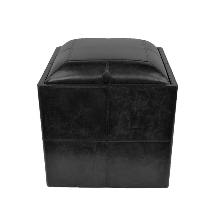 Back Leather Ottoman with Storage - NotBrand