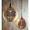 Moroccan Ball Ceiling Pendant in Silver - Small - Notbrand