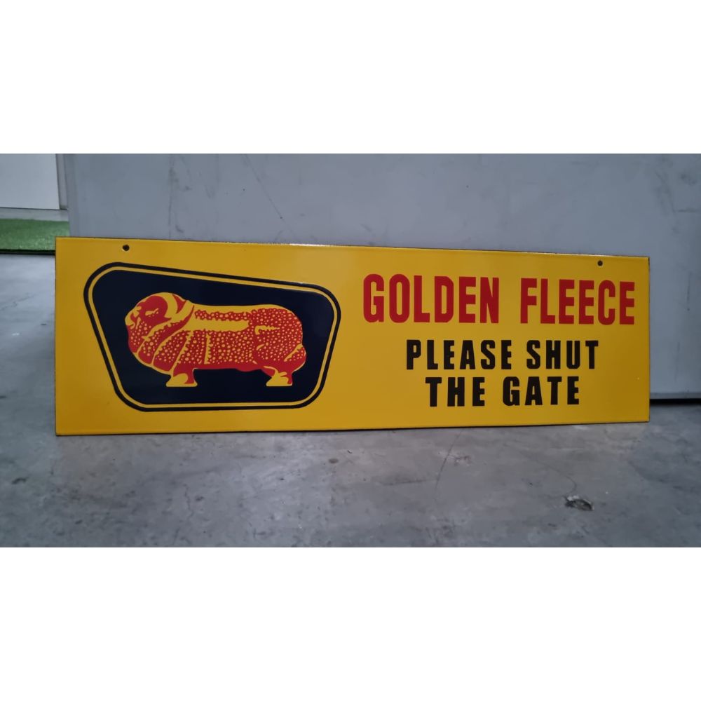 Golden Fleece "Please Shut The Gate" Sign - Notbrand