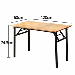 Balaz Foldable Office Desk in Brown - 120cm - Notbrand