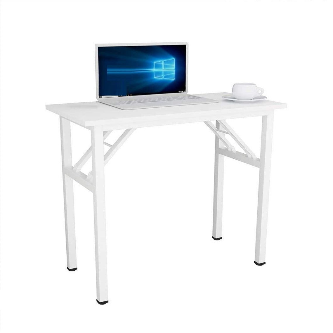 Zarzi Heavy Duty Foldable Office Computer Desk - White - Notbrand