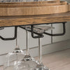 Odorala Metal 3 Tiers Kitchen Serving Trolley with Wine Rack - Brown - Notbrand