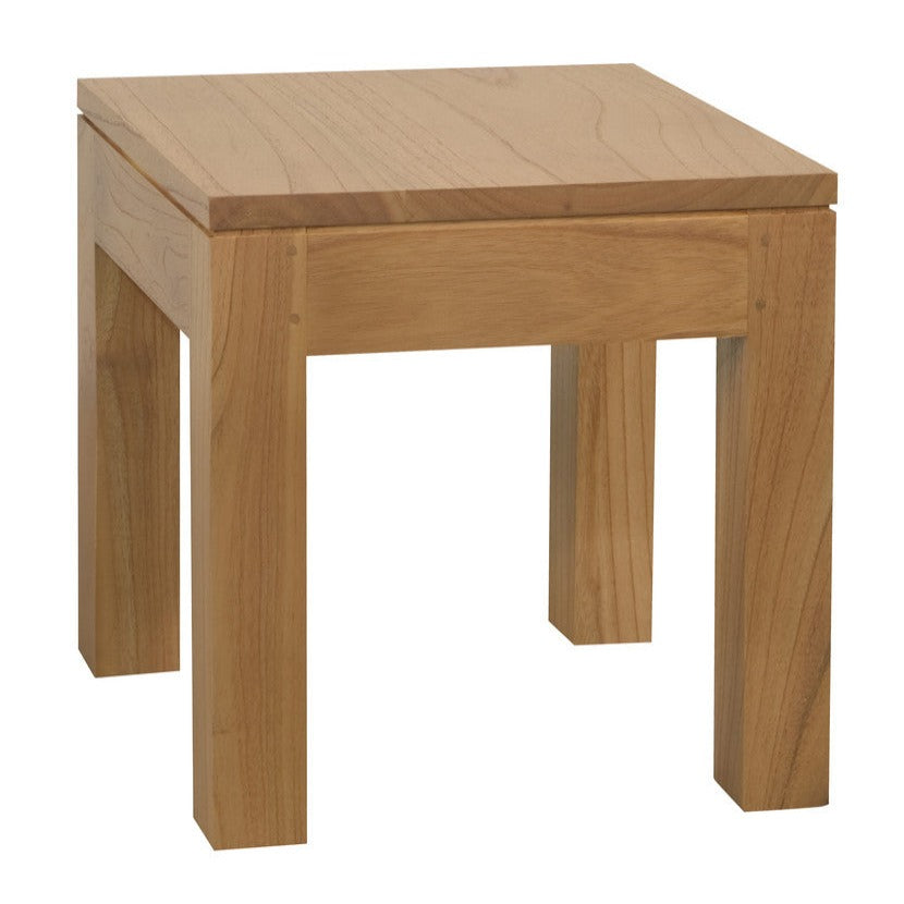 Amsterdam Solid Timber Side Table - Natural - Notbrand