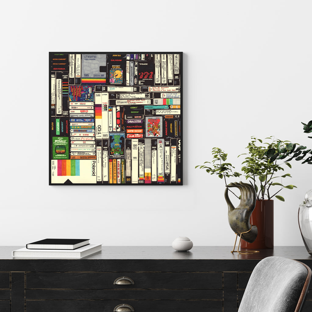 Canvas Book Frame Wall Art - Black - Notbrand