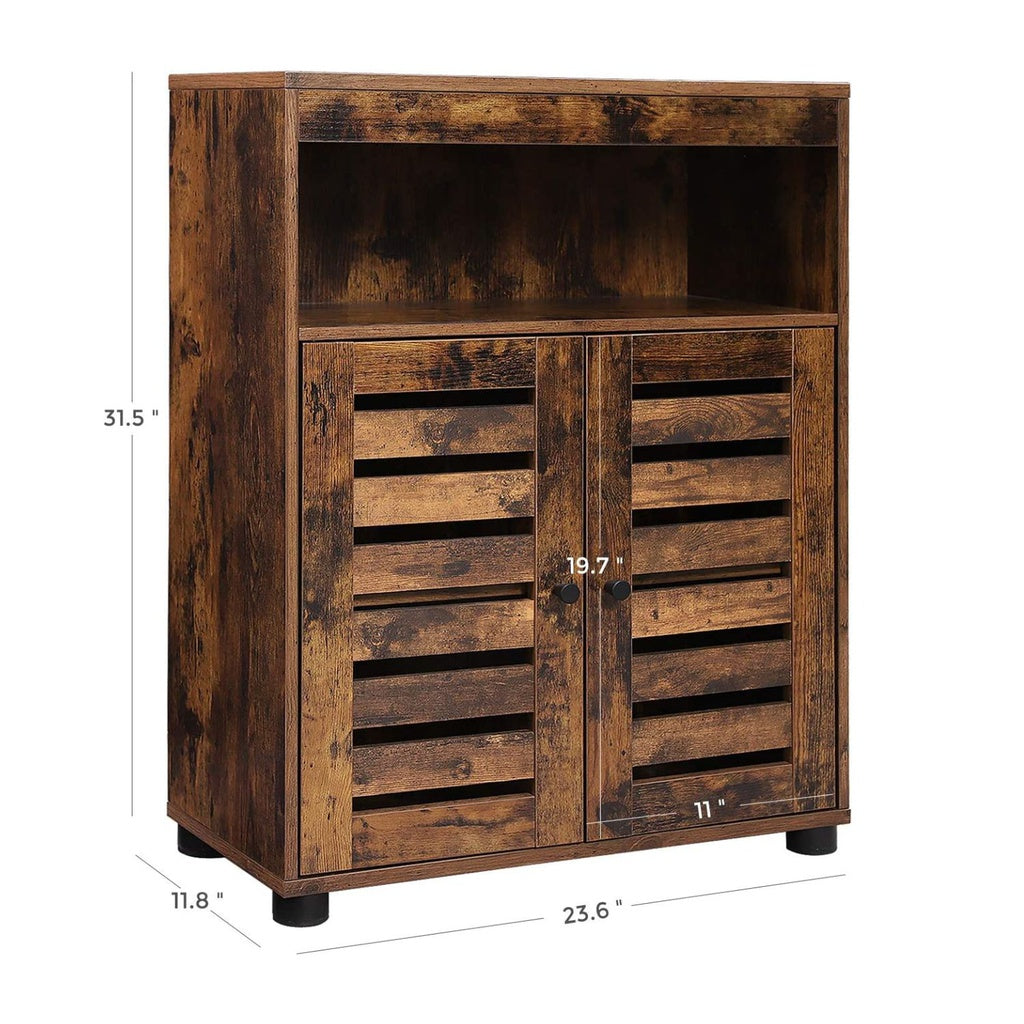 VASAGLE Storage Cabinet with Shelves and Louvered Door BBK44BX - Notbrand