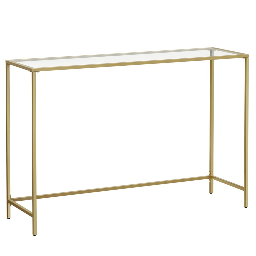 Vasagle Tempered Console Table - Glass Gold - Notbrand