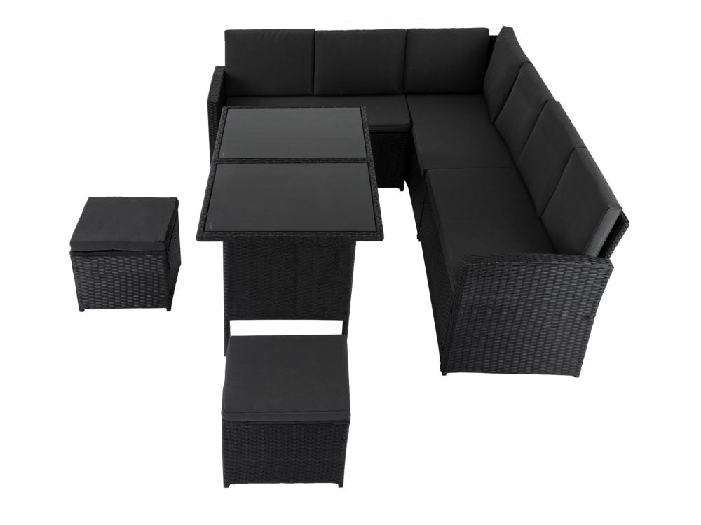 Osagan 8-Seater Outdoor Modular Lounge Set - 6 Pieces - Notbrand