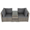 Vodengi Outdoor Modular Lounge Sofa in Grey Set - 9 Pieces - Notbrand