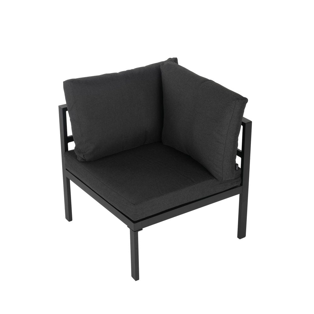 Bantza Outdoor Charcoal Grey Couch Set -  5 Pieces - Notbrand