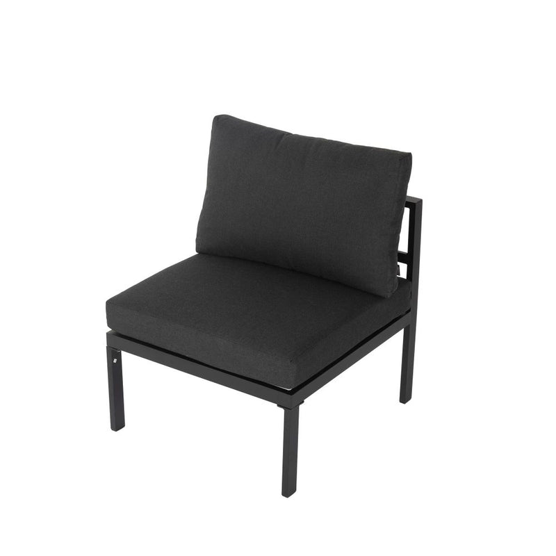 Bantza Outdoor Charcoal Grey Couch Set -  5 Pieces - Notbrand