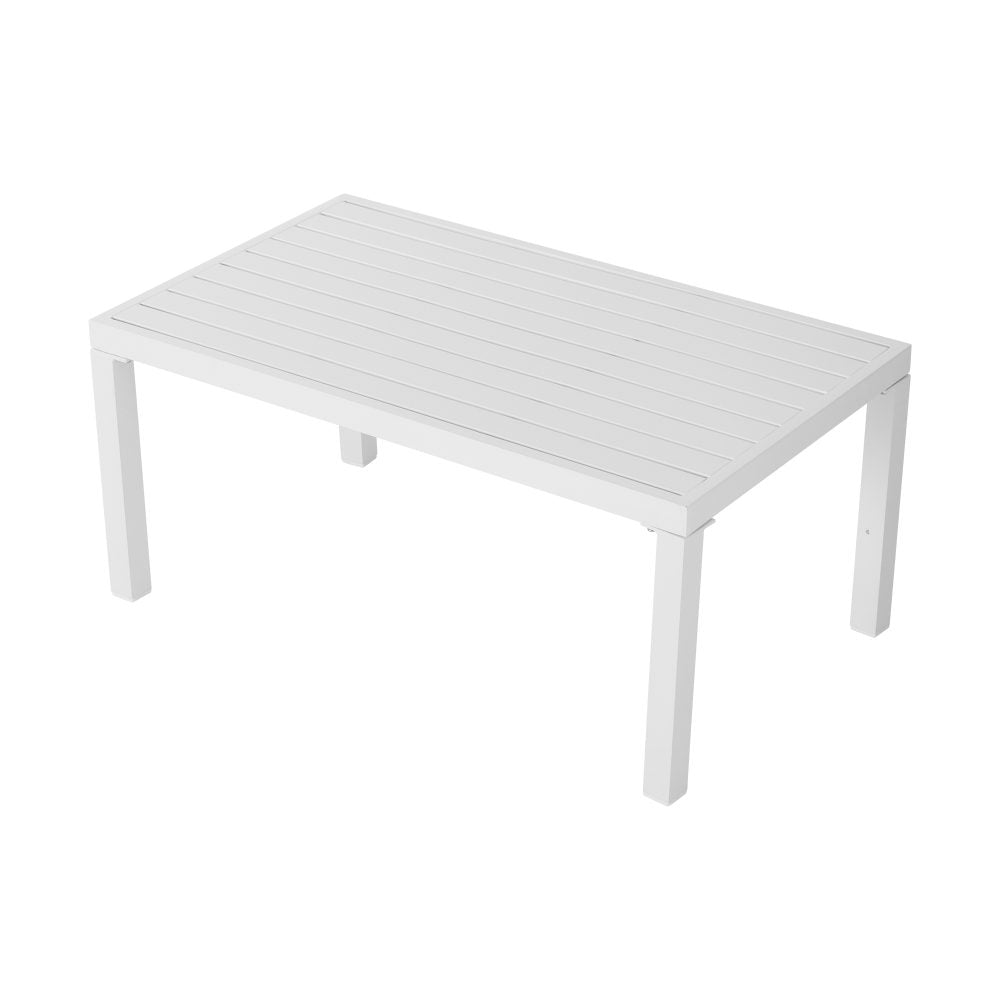 Bantza Outdoor White Couch & Table Set - 5 Pieces - Notbrand
