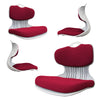 Samgong Posture Correction Slender Chair in Red Set - 4 Pieces - Notbrand