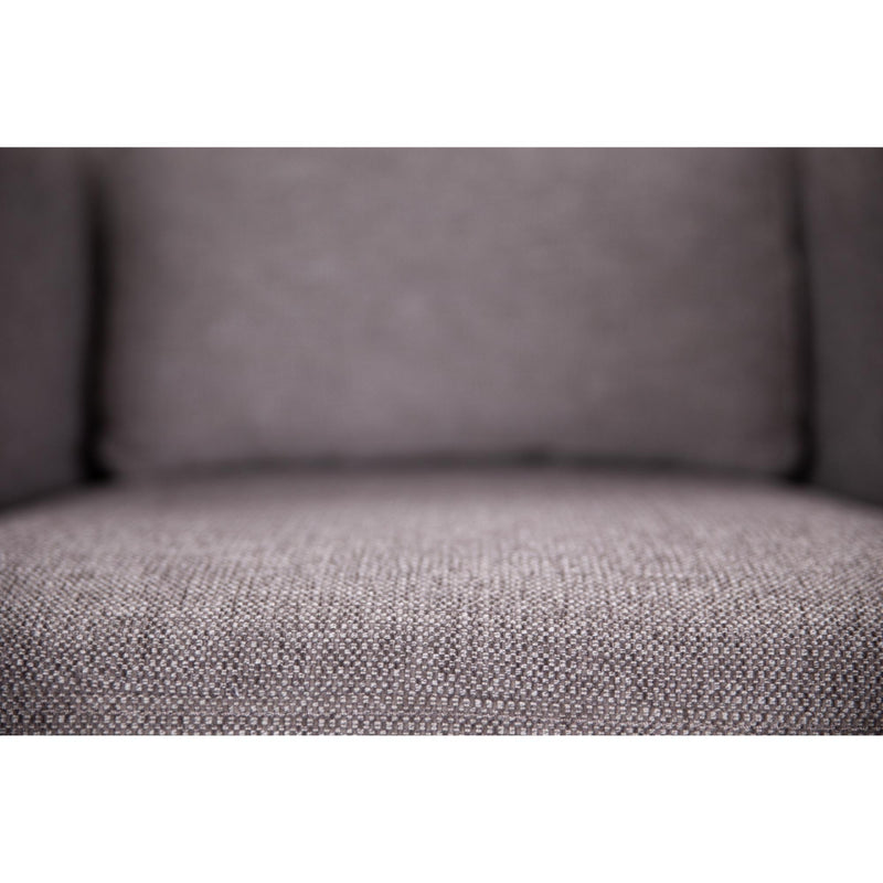 Willow Pine Fabric Club Armchair Executive Sofa Tub Chair - Grey - Notbrand