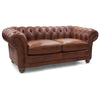 Desire Chestfield Genuine Leather 3 + 2.5 Seater Sofa - Butterscotch - Notbrand