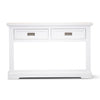 Laelia Console Table with Solid Acacia Timber in White - 125cm - Notbrand