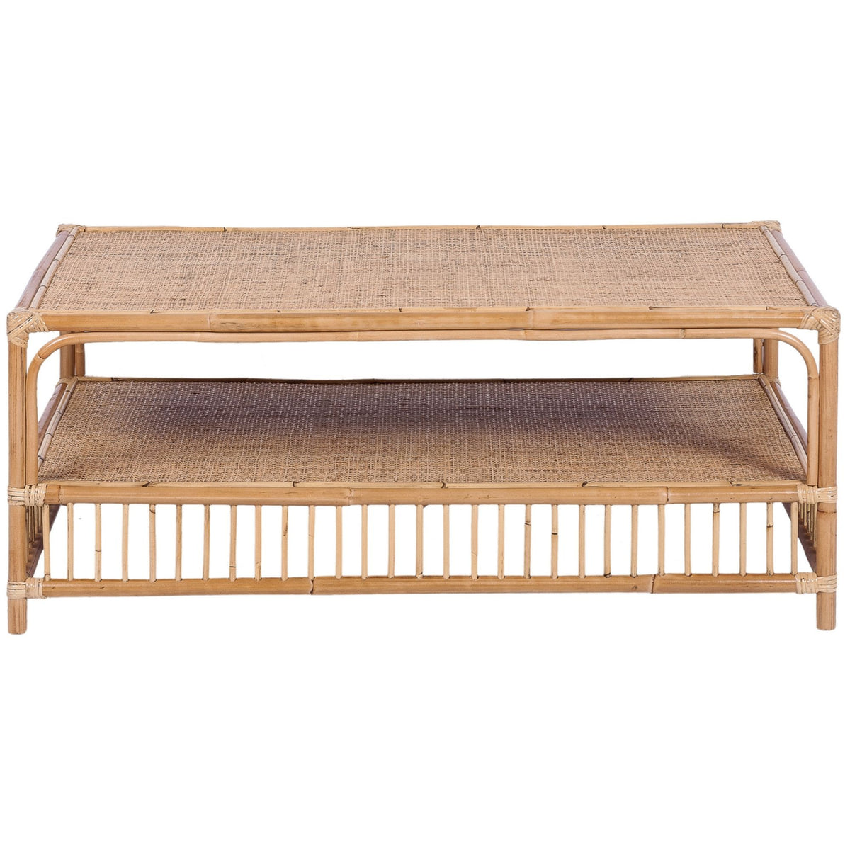 Earthy Rattan Console Table in Natural - 110cm - Notbrand