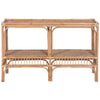 Earthy Rattan Console Table in Natural - 120cm - Notbrand