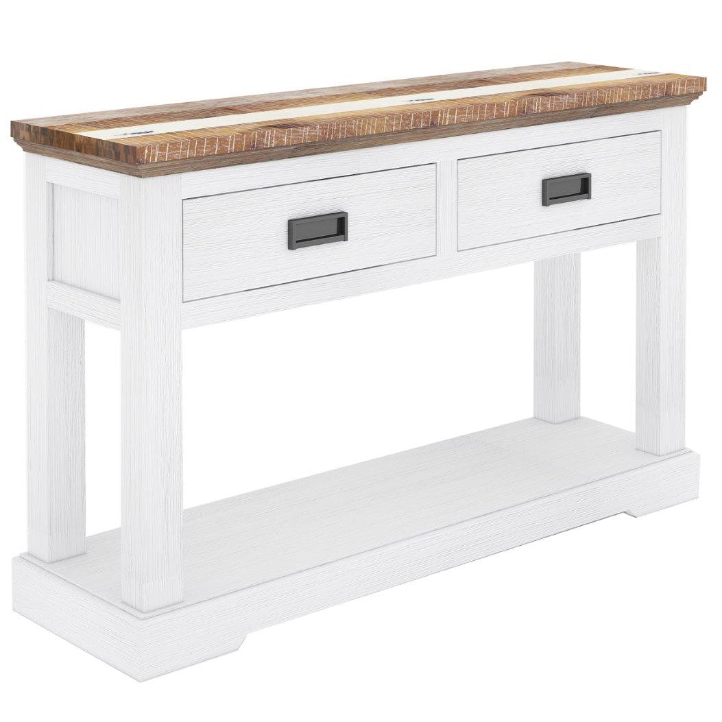 Orville Console Table with Solid Acacia Timber Wood in Multi Color - 125cm - Notbrand