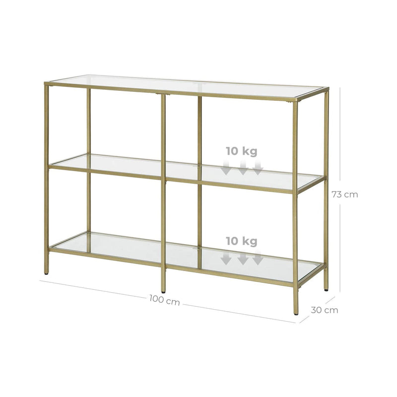 VASAGLE Sofa Console Table with 3 Shelves - Notbrand