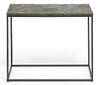 Mbelu Side Table with Textured Wood Top - Black