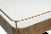 Contemporary Bar Cart Drinks Trolley with White Marble Top - French Brass - Notbrand