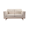 Aukax Fabric Sofa Set 3+2+1 Seater with Wooden Frame - Beige - Notbrand