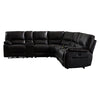 Wehx Genuine Leather Round Corner Electric Recliner Sofa with 2x Cup Holders - Dark Brown - Notbrand