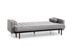 Orjee Button Tufted Sofa Bed 3 Seater in Fabric - Grey - Notbrand