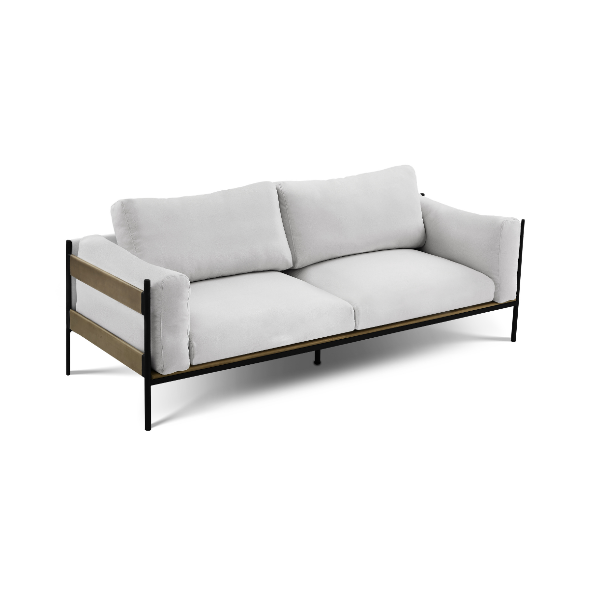 Wylow 3 Seater Sofa - Dove Grey - Notbrand