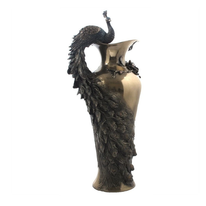 Peacock Bronze Vase - Notbrand