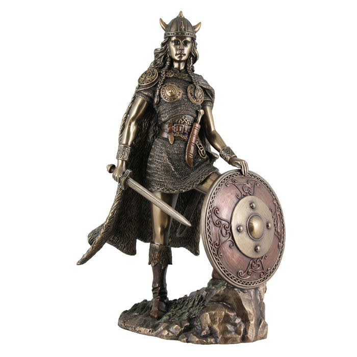 Viking Shieldmaiden Bronze Figurine - Notbrand