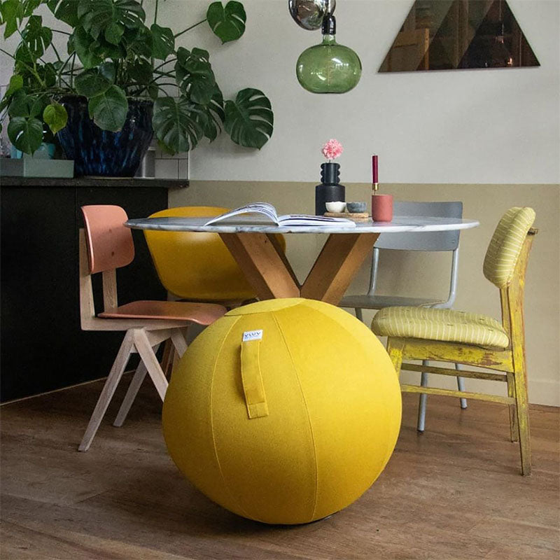 Vluv Leiv Mustard Seating Ball Chair - 65cm - Notbrand