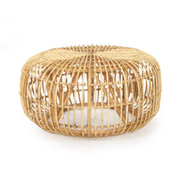 Carney Rattan Coffee Table in Natural - 125cm - Notbrand
