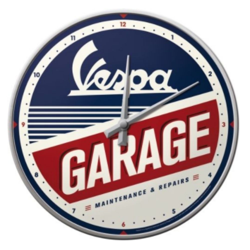 Vespa Garage - Wall Clock - Notbrand