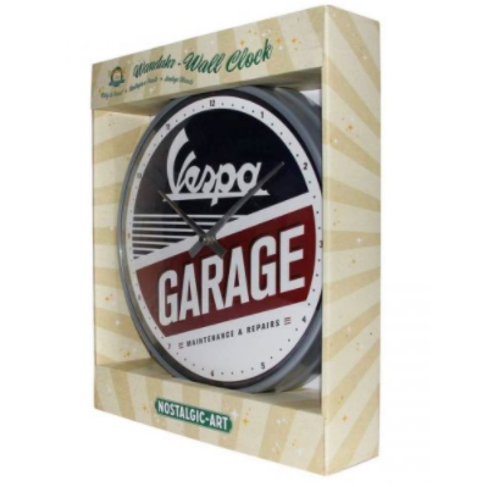 Vespa Garage - Wall Clock - Notbrand
