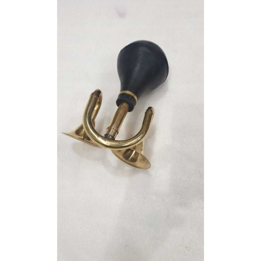 Vintage Taxi Double Horn in Brass - Notbrand