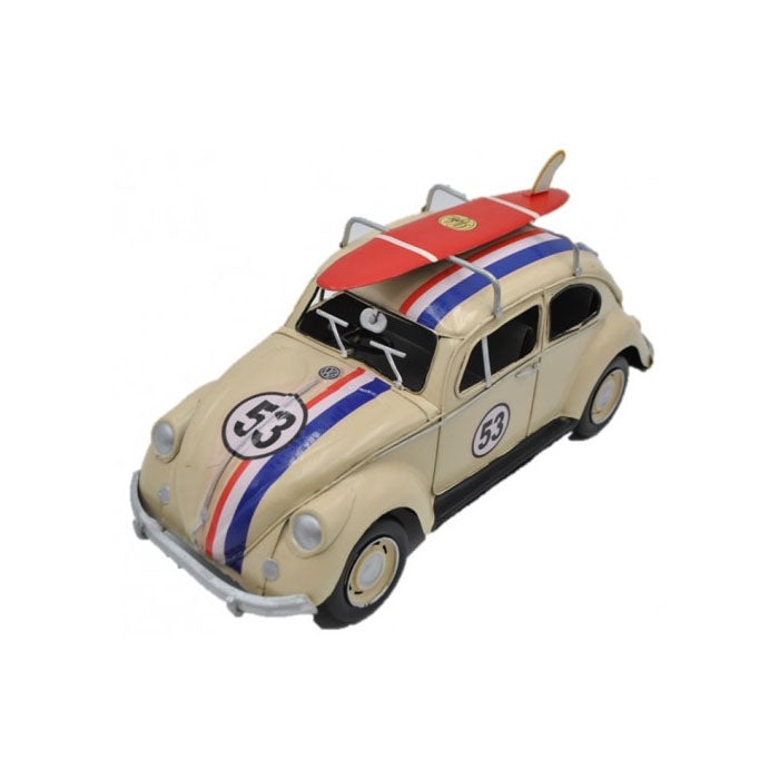 Herbie Volkswagen Beetle 53 with Surfboard Ornament - Notbrand