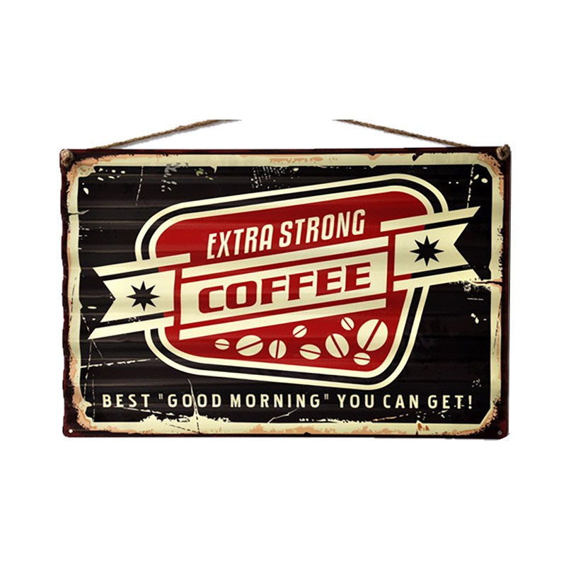 Coffee Corrugated Wall Plaque - Notbrand